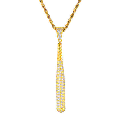 (Hot) 14k Gold Slugger Necklace