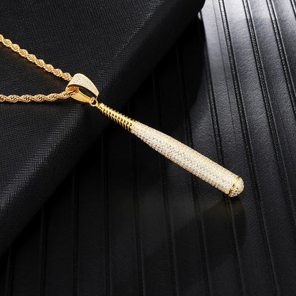 (Hot) 14k Gold Slugger Necklace